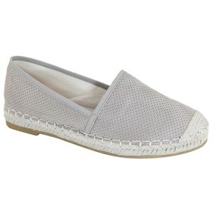 New Gray Slip On Espadrille Flats